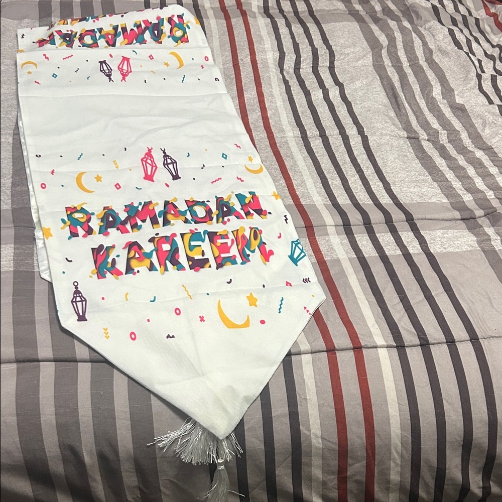 Colorful Ramadan Kareem Table Runner